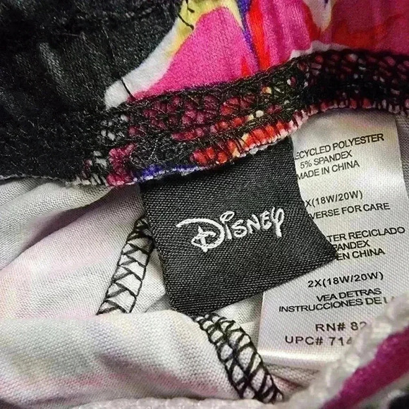 Disney Villains Womens Sleep Jogger with Pockets Super Soft & Comfy Black Floral - Picture 2 of 10